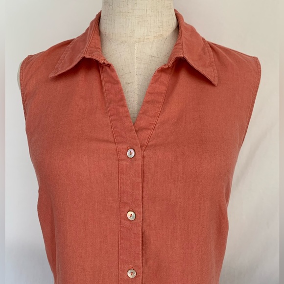 Light coral pink linen dress from Malvin Germany - Picture 6 of 11